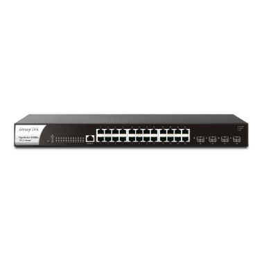 Draytek G2280x Managed Gigabit Ethernet (10/100/1000) 1U Black, Steel