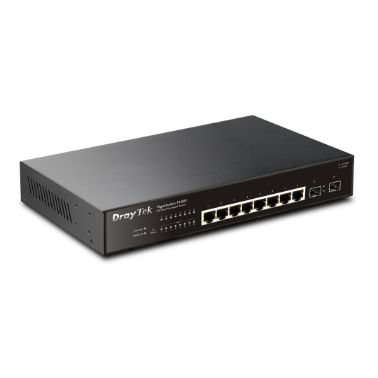 Draytek VSP1092-K VigorSwitch P1092 8-Port PoE+ Ethernet Switch 8 Gigabit ports PoE Smart Managed