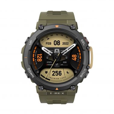 Amazfit T-Rex 2 3.53 cm (1.39") AMOLED 47 mm Digital 454 x 454 pixels Touchscreen Black, Green GPS (satellite)