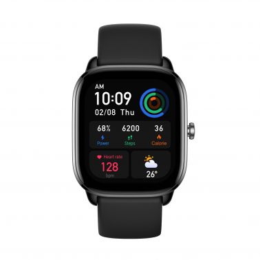 Amazfit GTS 4 mini 4.19 cm (1.65") AMOLED Digital 336 x 384 pixels Touchscreen Black GPS (satellite)