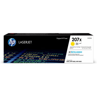 HP W2212X/207X Toner cartridge yellow high-capacity, 2.45K pages ISO/IEC 19752 for HP M 283