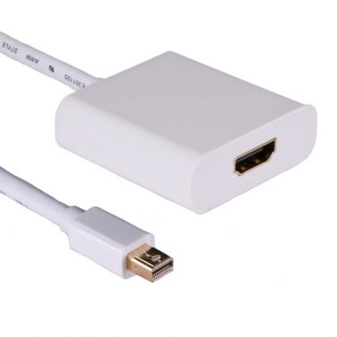 Cablenet 20cm Active Mini DisplayPort Male-HDMI 1.4b 4K2K60Hz White Adaptor