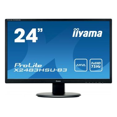 iiyama ProLite X2483HSU-B3 LED display 60.5 cm (23.8") 1920 x 1080 pixels Full HD Flat Matt Black