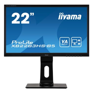 IIYAMA ProLite XB2283HS-B5 Full HD 22" VA LED Monitor - Black 