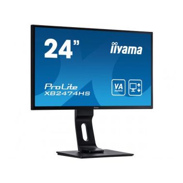 iiyama ProLite XB2474HS-B2 LED display 59.9 cm (23.6") 1920 x 1080 pixels Full HD Flat Matt Black