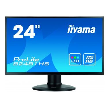 iiyama ProLite XB2481HS-B1 LED display 59.9 cm (23.6") 1920 x 1080 pixels Full HD Flat Matt Black