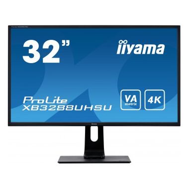 iiyama ProLite XB3288UHSU-B1 LED display 80 cm (31.5") 3840 x 2160 pixels 4K Ultra HD Flat Black