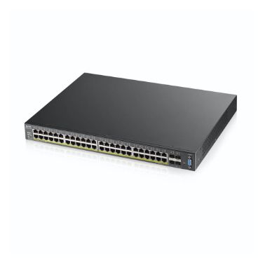 Zyxel XGS2210-52HP Managed L2 Gigabit Ethernet (10/100/1000) Black Power over Ethernet (PoE)