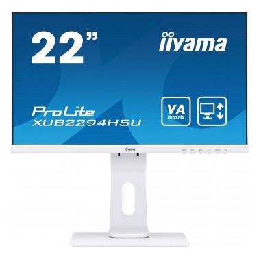 iiyama ProLite XUB2294HSU-W1 LED display 54.6 cm (21.5") 1920 x 1080 pixels Full HD Flat Black,White