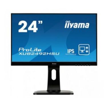 iiyama ProLite XUB2492HSU-B1 LED display 60.5 cm (23.8") 1920 x 1080 pixels Full HD Flat Matt Black