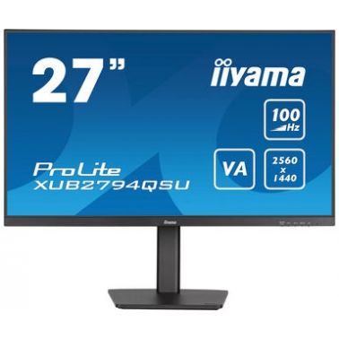 iiyama ProLite XUB2794QSU-B6 computer monitor 68.6 cm (27") 2560 x 1440 pixels Wide Quad HD LCD Black