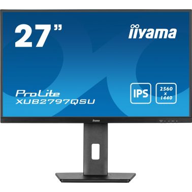 iiyama ProLite XUB2797QSU-B1 computer monitor 61 cm (24") 2560 x 1440 pixels Wide Quad HD LED Black