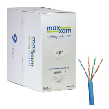 Cablenet Cat6 Blue U/UTP LSOH 23AWG Solid CPR Dca Cable 305m Reelex Box