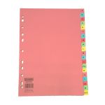 CTS A4 Subject Divider 20 Part A-Z Pastel