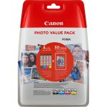 Canon 0332C005/CLI-571XL Ink cartridge multi pack Bk,C,M,Y high-capacity + Photopaper 50 sheet 11ml Pack=4 for Canon Pixma MG 5750/7750