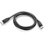 Lenovo DP-DP, 1.8m DisplayPort Black