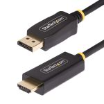 StarTech.com 9.8ft (3m) DisplayPort to HDMI Adapter Cable, 4K 60Hz with HDR, DP to HDMI 2.0b, Active