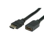 Value HDMI High Speed Cable + Ethernet, M/F 1 m