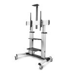 StarTech.com Rolling TV Cart/Stand On Wheels For 60-100inch Flat Screens Up To 220lb (100kg), Height