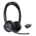 Yealink WH64 Hybrid Dual UC Headset Wireless Head-band Office/Call center Micro-USB Bluetooth Black