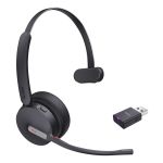 Yealink WH64 Hybrid Mono Teams Headset Wireless Head-band Office/Call center Micro-USB Bluetooth Bla