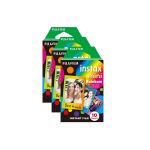 Fujifilm Instax Mini Instant Photo Film - Rainbow, 30 Shot Pack
