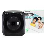 Fujifilm Instax Square SQ20 Hybrid Instant Camera (10 Shots) - Matte Black