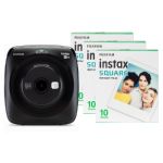 Fujifilm Instax Square SQ20 Hybrid Instant Camera (30 Shots) - Matte Black