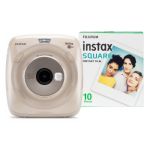 Fujifilm Instax Square SQ20 Hybrid Instant Camera (10 Shots) - Beige