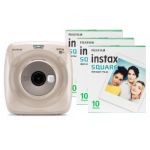 Fujifilm Instax Square SQ20 Hybrid Instant Camera (30 Shots) - Beige
