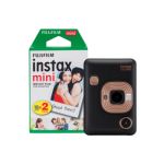 Fujifilm Instax Mini LiPlay Hybrid Instant Camera (20 Shots) - Elegant Black
