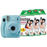 Fujifilm Instax Mini 11 Instant Camera with 60 Shot Film Pack - Sky Blue