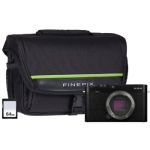 Fujifilm X-E4 Mirrorless Camera with 64GB SD Card & System Bag - Black, Body Only