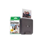 Fujifilm Instax Link Wide Printer with 20 Shot Pack - Mocha Grey