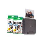 Fujifilm Instax Link Wide Printer with 40 Shot Pack - Mocha Grey