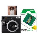 Fujifilm Instax Square SQ40 Instant Camera with 20 Shot Pack - Black