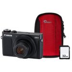 Canon PowerShot G9X Mark II Camera Kit inc 32GB SD Card & Case - Black