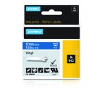 Dymo 1805243 Ribbon Vinyl white / blue 12mmx5,5m for Dymo Rhino 6-12mm/19mm/24mm