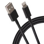 Maplin Lightning to USB-A Cable TPE Jacket 1m Black