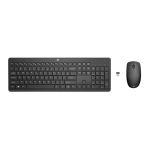 HP 230 WL MOUSE+KB COMBO FR keyboard Mouse included Office RF Wireless Black