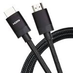 Maplin PRO HDMI to HDMI V2.1 8K 60Hz Ultra HD Braided Cable with Ethernet 1m