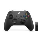 Microsoft Xbox Wireless Controller + Wireless Adapter for Windows 10 Black Gamepad PC, Xbox One, Xbox One S, Xbox One X, Xbox Series S, Xbox Series X