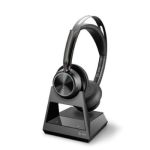 POLY Voyager Focus 2 Office Headset Wired & Wireless Head-band /Call center USB Type-A Bluetooth Charging stand Black