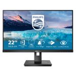 Philips S Line 222S1AE/00 computer monitor 54.6 cm (21.5") 1920 x 1080 pixels Full HD LCD Black