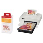 Canon SELPHY CP1300 Wireless Photo Printer including RP-108 Ink Paper Set for 108 Photos - White