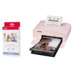 Canon SELPHY CP1300 Wireless Photo Printer including KP-36IP Ink Paper Set for 36 Photos - Pink