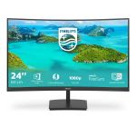 PHILIPS 241E1SCA Full HD 24" Curved VA LCD Monitor - Black