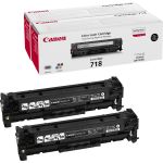 Canon 2662B005 (718BKVP) Toner black, 3.4K pages  5% coverage, Pack qty 2