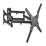 ProperAV Heavy Duty Swing Arm Corner TV Wall Bracket  23"- 55" VESA Max 400x400 Black