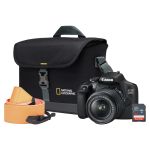 Canon EOS 2000D Camera Kit inc 18-55mm IS Lens, 32GB Lens, DSLR Bag & Neck Strap